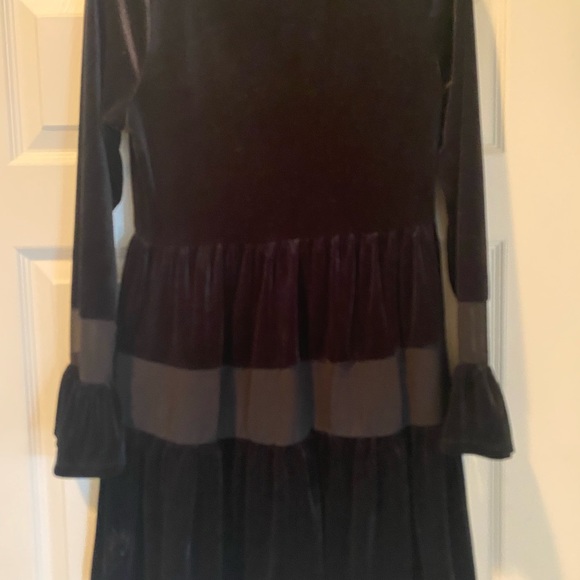 NWT Chelsea & Violet Boho Black Velvet Dress With Embroidery. - Picture 13 of 13